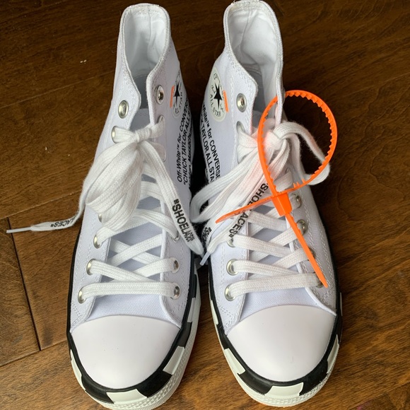 off white converse poshmark